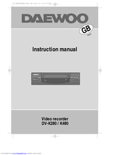 Daewoo K480 Instruction Manual