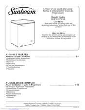Sunbeam SUNBEAM DCFM102WSB Owner's Use And Care Manual