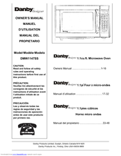 Danby Designer DMW1147SS Owner's Manual
