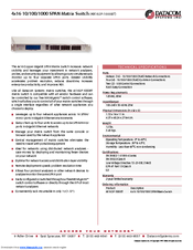 Datacom Systems 4X16SP-1000BT Specification Sheet