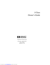 HP J Class Owner's Manual