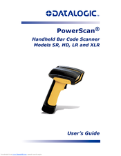 Datalogic POWERSCAN SR User Manual