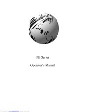 Datamax PE43 Operator's Manual