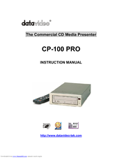 Datavideo CP-100 PRO Instruction Manual