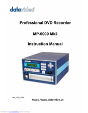 Datavideo MP-6000 Instruction Manual
