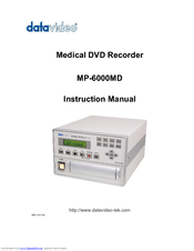 Datavideo MP-6000MD Instruction Manual
