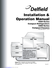 Delfield 447 Installation & Operation Manual