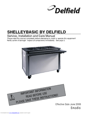 Delfield Shelleybasic SE-TS Service And Installation Manual