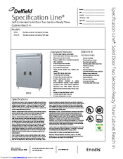 Delfield SST2-S Specification