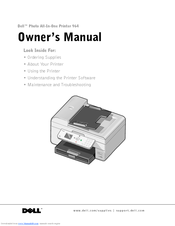Dell 964 All In One Photo Printer Owner's Manual