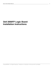 Dell 2000FP Installation Instructions Manual