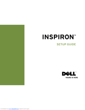Dell mini 10v Inspiron 1011 - Mini 10v netbook. Intel Atom Processor N270~10.1 Inch Widescreen Display Setup Manual