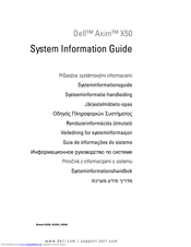 Dell AXIM X50 System Information Manual