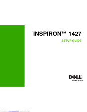 Dell Inspiron 1427 Setup Manual