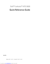 Dell Latitude ATG D620 PP18L Quick Reference Manual