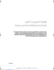 Dell Latitude PP13S Setup And Quick Reference Manual