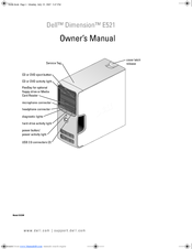Dell E521 - Dimension Motherboard UW457 0UW457 Owner's Manual
