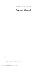 Dell XPS M1710 Owner's Manual