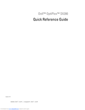Dell OptiPlex SX280 Quick Reference Manual