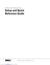 Dell Precision 533CX Setup And Quick Reference Manual