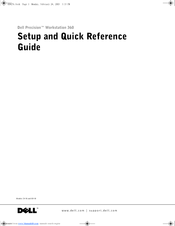 Dell Precision G0427 Setup And Quick Reference Manual