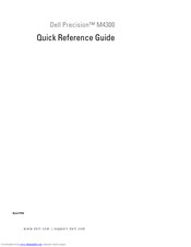 Dell Precision GU806 Quick Reference Manual