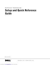 Dell Precision F0276 Setup And Quick Reference Manual