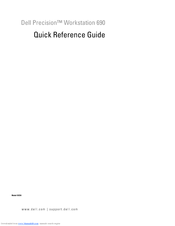 Dell Precision JD964 Quick Reference Manual