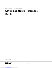Dell Precision Workstation 360 Setup And Quick Reference Manual