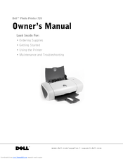 Dell 720 - Color Printer Inkjet Owner's Manual