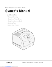 Dell 5200n Mono Laser Printer Owner's Manual