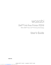 Dell Ink-Free Printer PZ310 User Manual