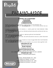 Delonghi PAC A120E Manuals | ManualsLib