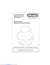 DeLonghi DCP400 Instruction Manual