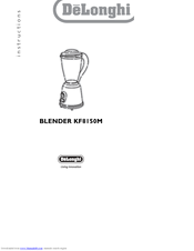 DeLonghi KF8150M Instructions Manual
