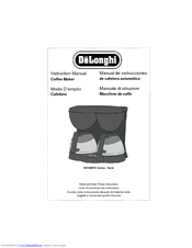 DeLonghi DD1000TC Series Instruction Manual