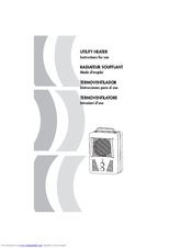 DeLonghi Utility Heater Instructions For Use Manual