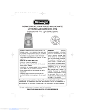 DeLonghi WIR1 Owner's Manual