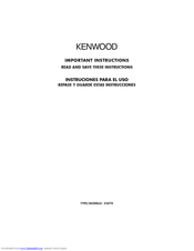 Kenwood 2307K Instructions Manual