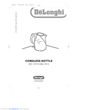 DeLonghi KBX 3010 Instructions Manual