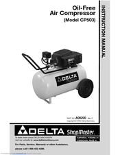 Delta OIL-FREE AIR COMPRESSOR CP503 Instruction Manual