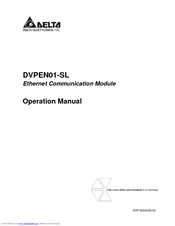 Delta DVPEN01-SL Operation Manual