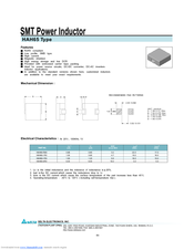 Delta Electronics HAH65 Specification Sheet