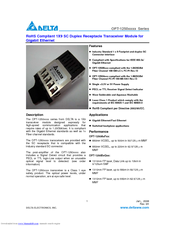 Delta Electronics OPT-1250xxxx Series Specification Sheet