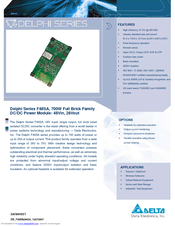 Delta Electronics Delphi F48SA28025PRFA Datasheet