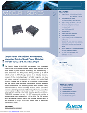Delta Electronics Delphi IPM24S0B0S/R03FA Specification Sheet