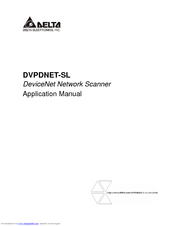 Delta Electronics DVPDNET-SL Applications Manual
