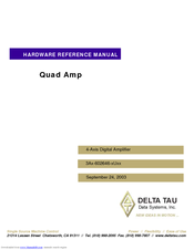 Delta Tau 3Ax-602646-xUxx Hardware Reference Manual