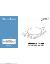 Deni 16100 Instructions For Proper Use And Care Manual