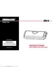 Deni Freshlock 1831 Use And Care Manual